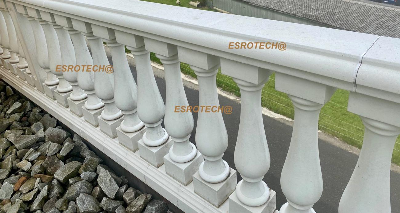 Balustrade aus Betonsteinwerk, Geländer