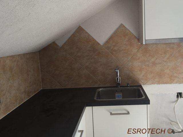 Küchenrückwand mit Platten